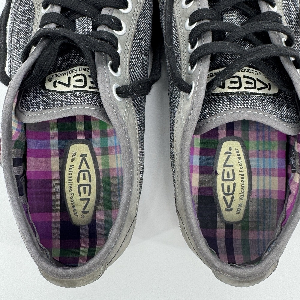 KEEN Arcata Sneakers Womens Size 8 Gray Denim Canvas Upper Lace Up Casual Travel - Picture 7 of 10